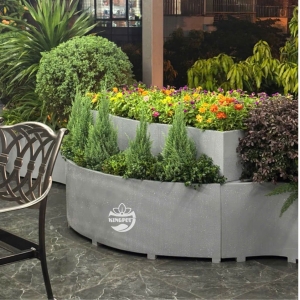 Chậu composite 2 tầng phù hợp cây hoa và cây bụi