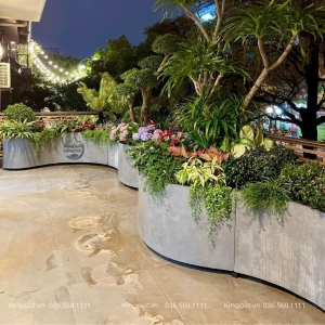 chậu composite cong theo yêu cầu