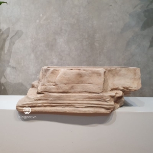 Chậu trồng cây composite giả đá